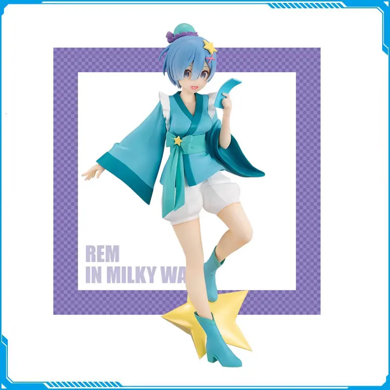 

Original FuRyu Re:Life in A Different World From Zero Rem Ram Action Figure Cowherd and Weaver Girl Model Toys Collection Gift