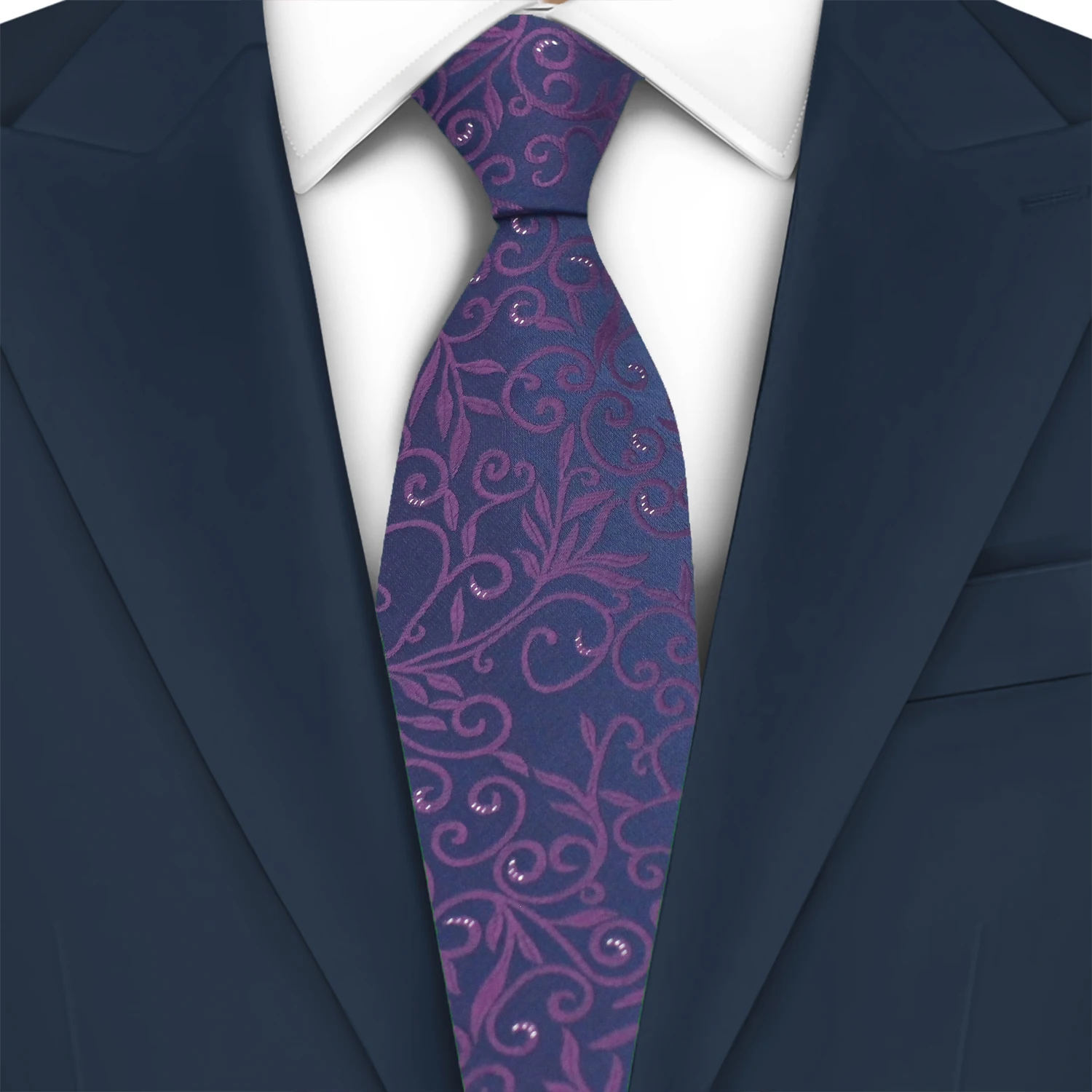 

LYL 8CM Purple Highlights Social Tie 2023 Paisley Funny Italian Silk Tie Gift Wedding Gentleman Apparel Accessories for Suit