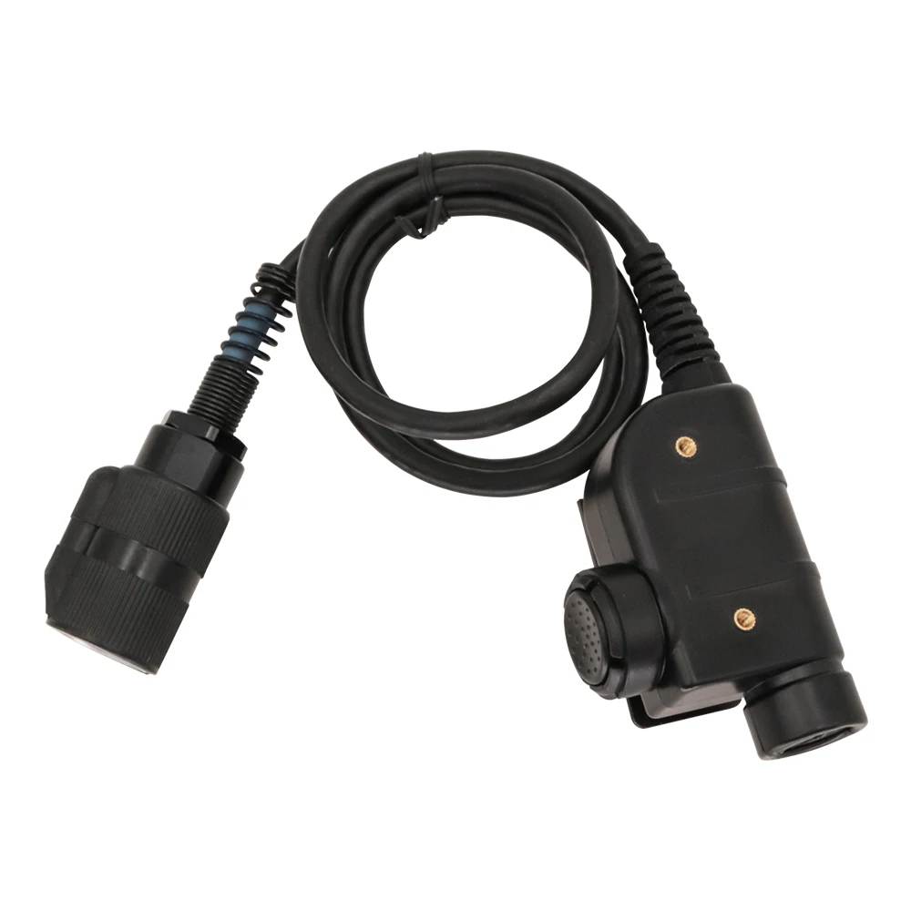 TS TAC-SKY 6 Pin Black Header SILYNX PTT Adapter Compatible with AN/PRC 148 152 Walkie Talkie for COMTAC SORDIN Headphones