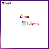 10020050010005000pcs 2x2 mini small magnets round 2x2 mm neodymium magnet disc 2x2mm permanent strong magnet 22