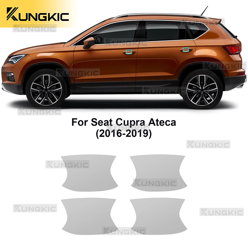 Фото Для Seat Cupra Ateca 2016 2017 2018 2019 фара из ТПУ, стойки B, защитная пленка для дверной чаши, наклейка против царапин, дымчатая прозрачная PPF №3