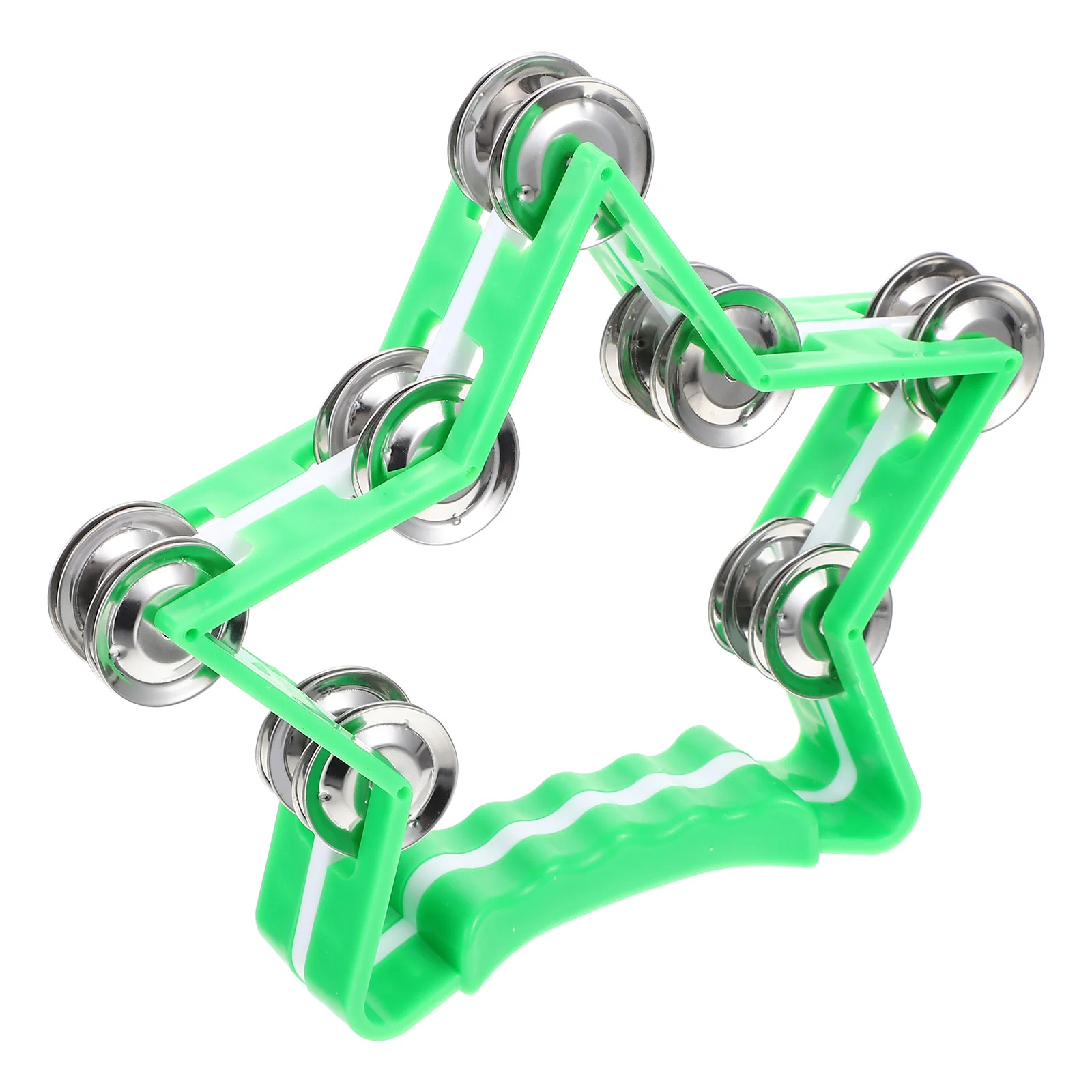 

Pentagram Hand Bell Shaking Cheer Props Handheld Rhythm Percussion Handbell Toy