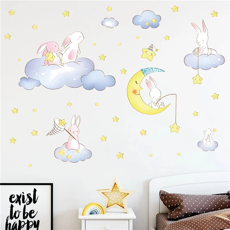 

Наклейка на стену «кролик», «Рыбалка»