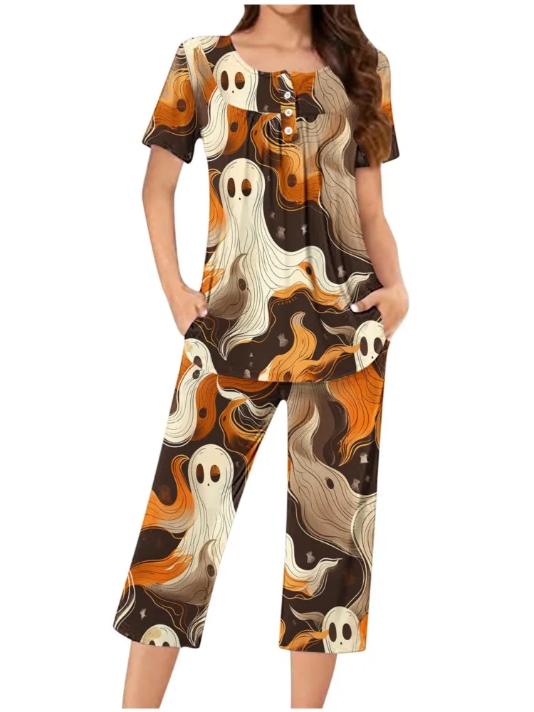 Новый комплект из двух предметов на весну и лето брюки до икры облегающие