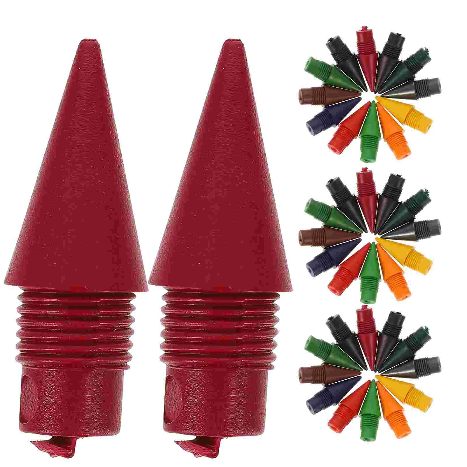 

36 Pcs Colored Everlasting Replaceable Refills Infinite Nibs Portable Erasable Graphite Replaceable Inkless Writing
