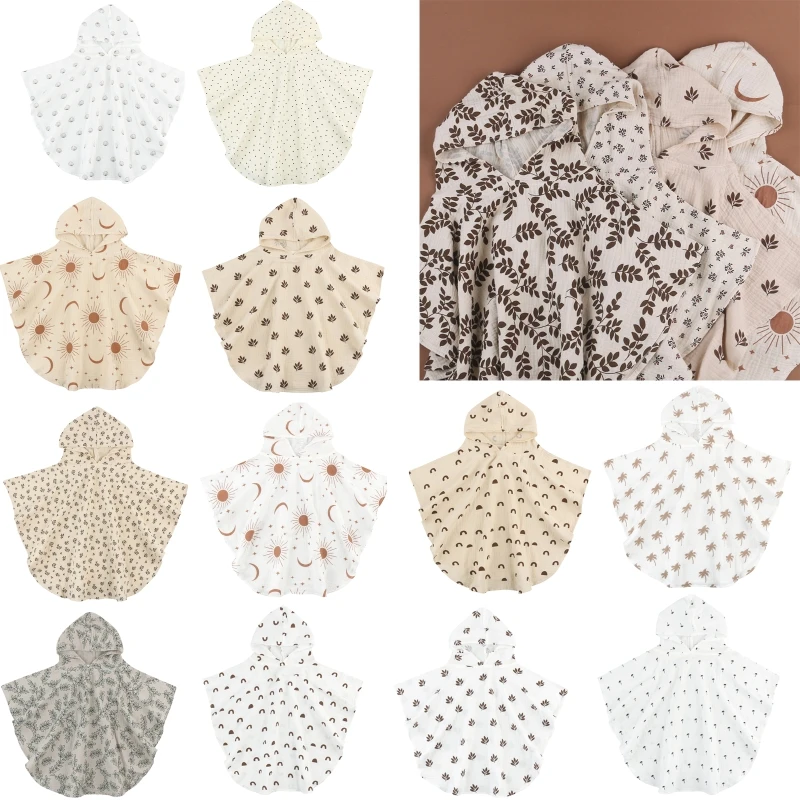 Дышащее хлопковое банное полотенце детское пеленание для душа халат с капюшоном