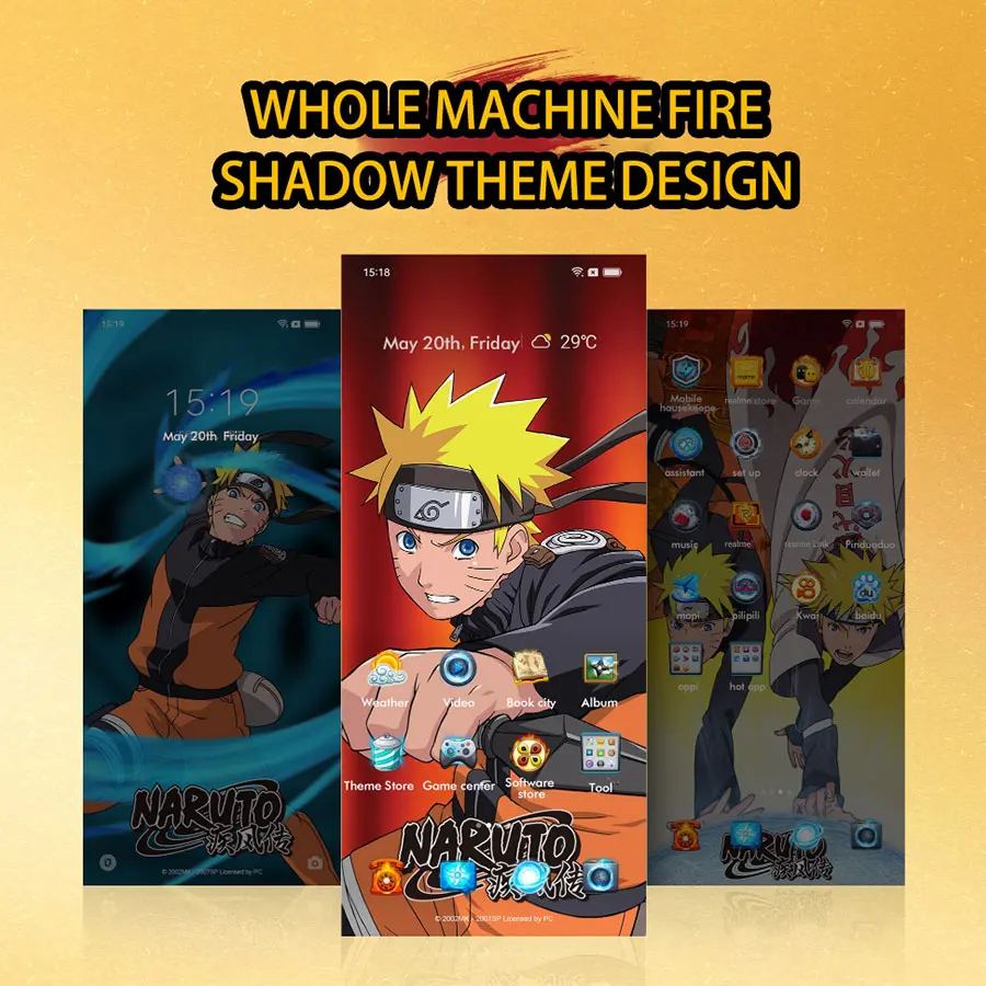 Смартфон realme GT NEO 3 (150 Вт) NARUTO Limited Edition 12 Гб 256 ГБ яркость 8100 дюйма FHD + дисплей 6 67 IMX 766