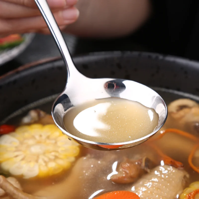 

304SS Soup Ladle Ktchenware Table Spoon Large Soup Spoon 19cm Long