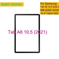 10pcslot for samsung galaxy tab a8 10 5 2021 touch screen panel tablet sm x200 sm x205 x200 front outer lcd glass lens with oca