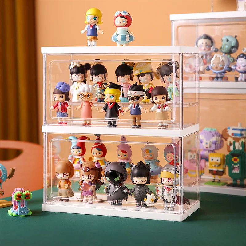 

Blind Box Storage Display Lego Hand-Held Transparent Cabinet Acrylic Doll Pop Mart Dust-Proof Display Box