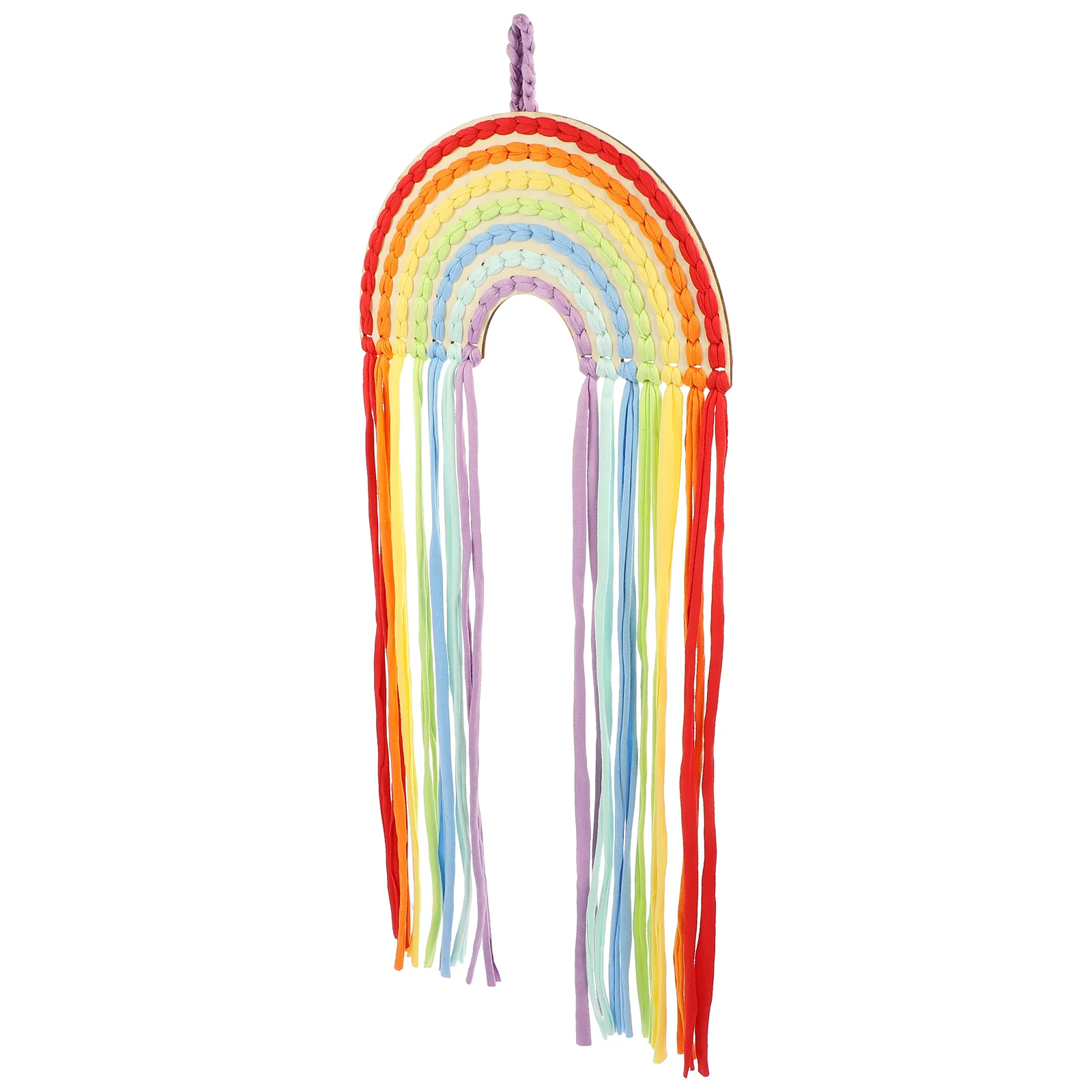 

Hair Holder Wall Bows Hanger Accessories Rainbow Macrame Storageclip Bow Organizer Baby Hanging Hairpins Headband Fringe Bo Ho