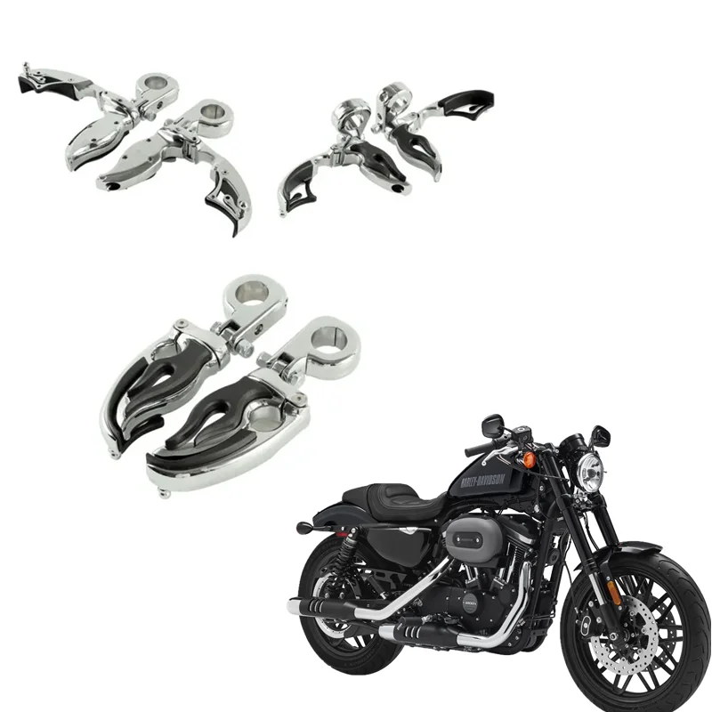 Для Harley Honda Chopper 1 пара 32 мм защита двигателя Flamin переключатель лезвие ножки
