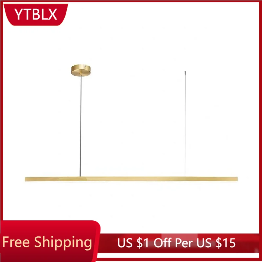

LukLoy Copper LED Ceiling Pendant Home Pendant Light Kitchen Island Pendant Lamp for Office Lobby Gym Living Room Dining Table