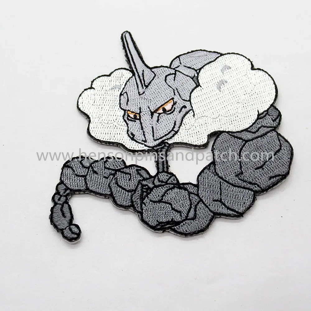 Small minimum order quantity embroidery patch rock dragon creative customized birthday gift