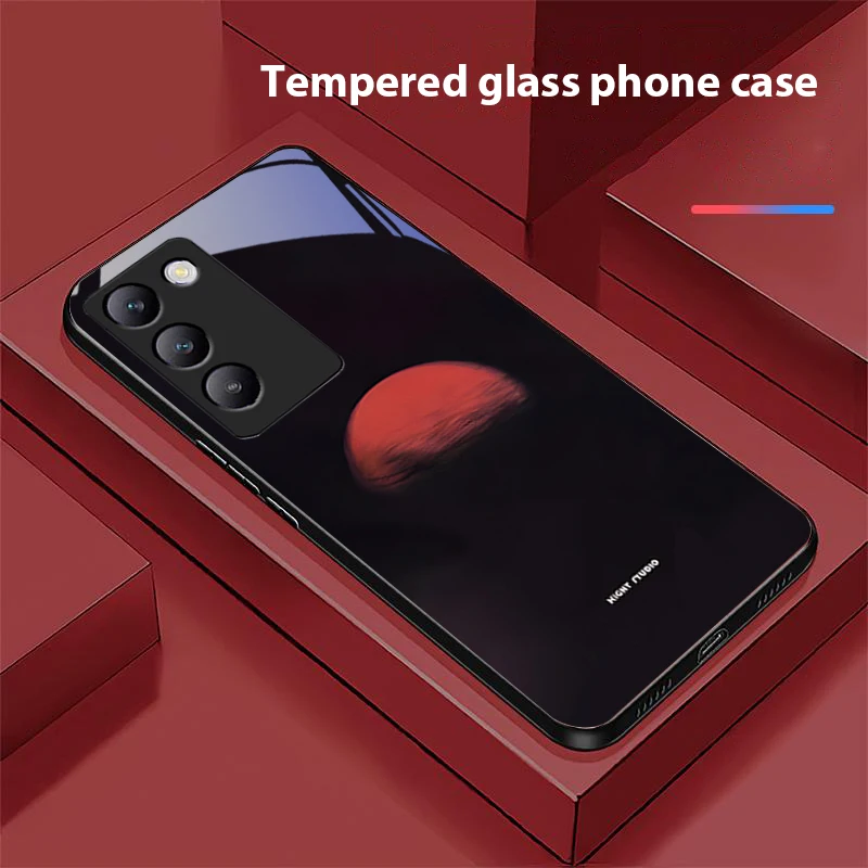 Red Fire Sunrise для Y72 33S 11 03 36 96 Lite 35 16 Iqoo 12 V40 SE 5G 29 40 21 30 X80 Pro Vivo Чехол телефона из