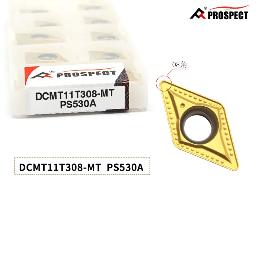 

CNC Lathe Cermet Coated Blade DCMT070204/08/DCMT11T304/08-MT/HQ PT3000/PS530A High-quality Internal Turning Tool,For Steel Parts