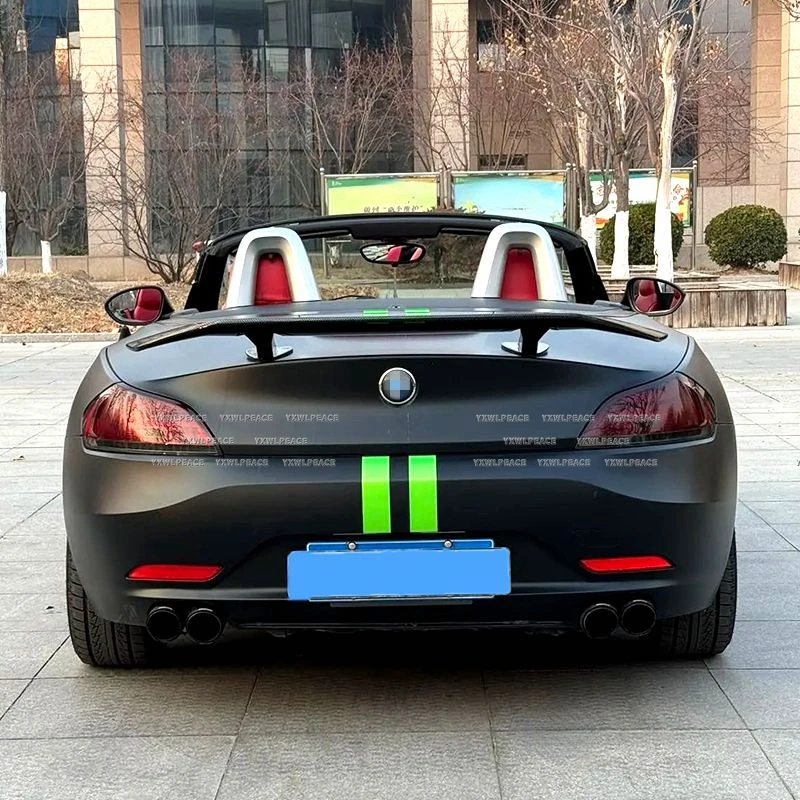 Фото Для BMW Z4 E89 2009-2016 гг., ABS глянцевый черный и углеродное волокно, задний спойлер на багажник, автомобильные аксессуары №5