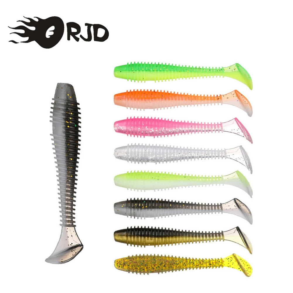 

ORJD Easy Shinner Soft Fishing Lure 4.5-7.5cm T-tail Swimbait Jigging Wobblers Artificial Baits Bass Carp Tackle Accessories