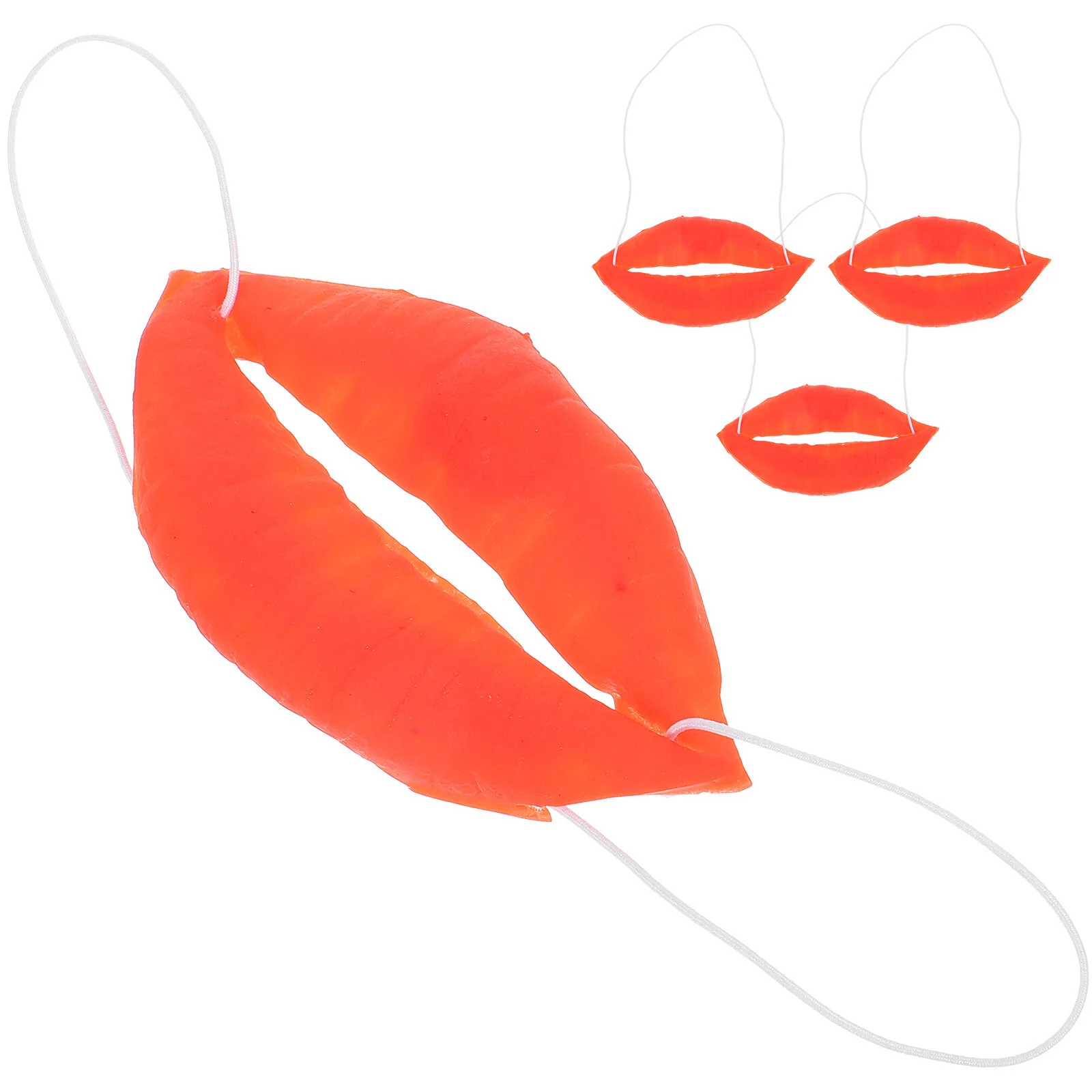 

Supplies Cosplay Masquerade Sausage Mouth Halloween Joking Props Performance Facial Red Lip Decoration