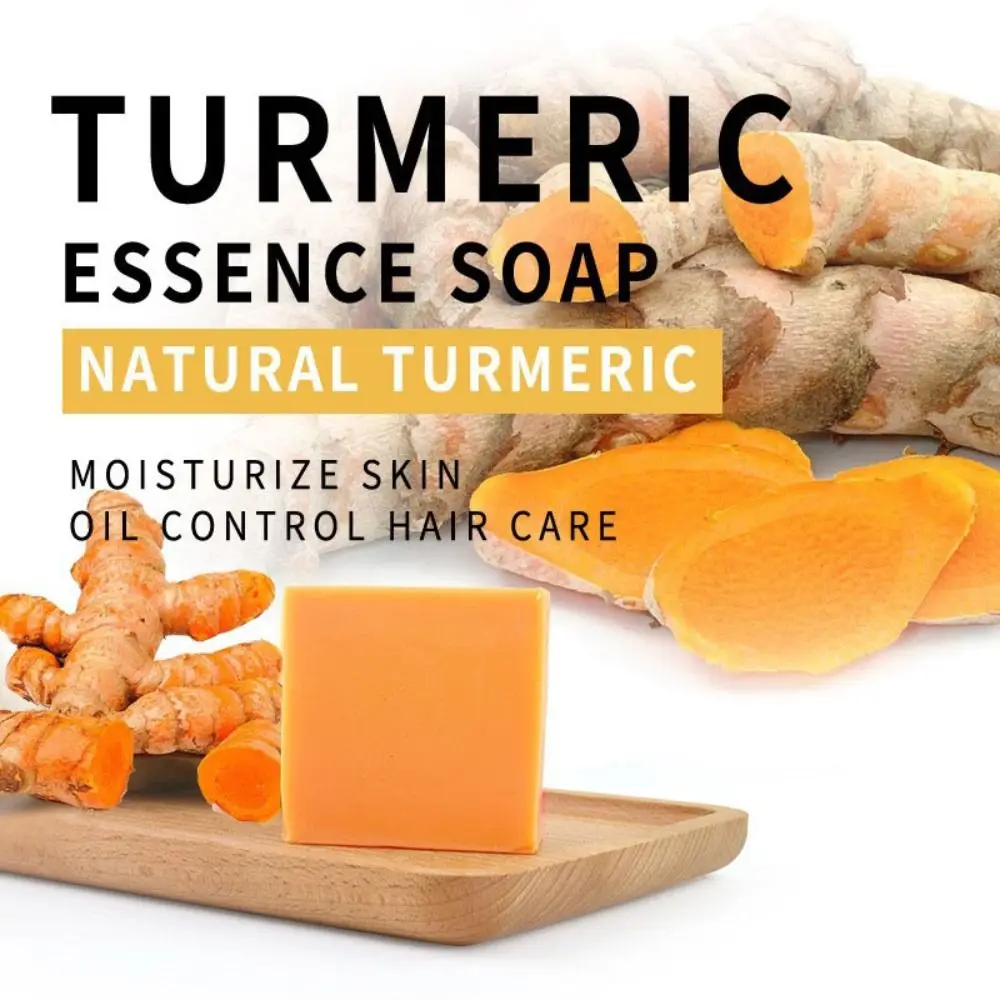 

Skin Care Essential Oil Face Washing Skin Whitening Body Soaps Acne Remove Dark Spots Remove Turmeric Soap