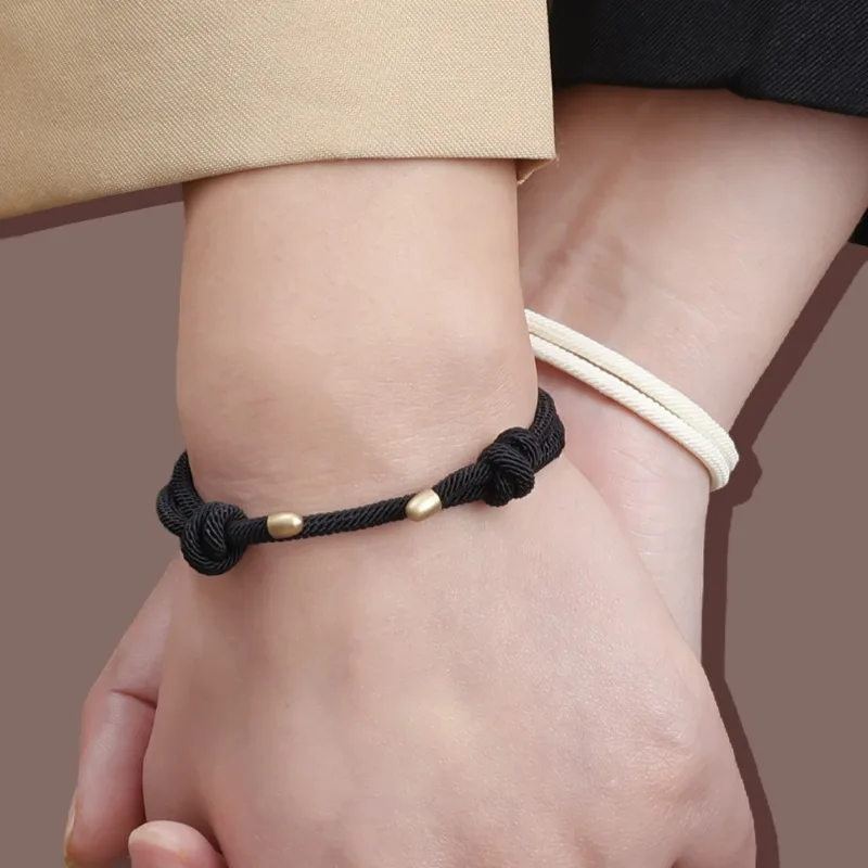 Браслет Миланская веревка для мужчин и женщин регулируемый однотонный