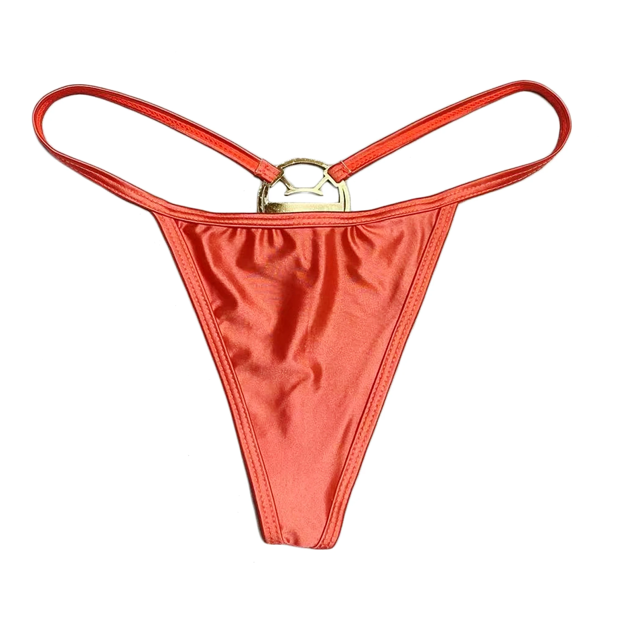 XCKNY Satin oily thong sexy silky bikini superfine back panty Sexy Sports Swimsuit Bottoms men's and women's thong