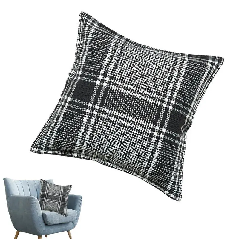 

Plaid Decorative Throw Pillow Cover Decorative Casual Cushion Cover Pillowcase Home Decor Decorations For Couch Sofa Home