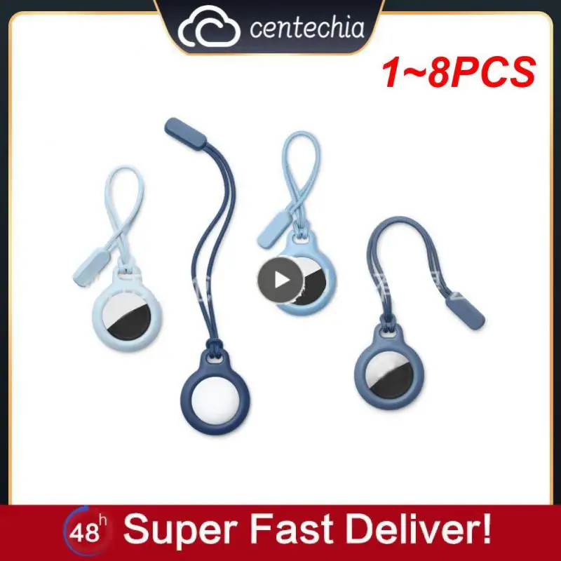 

1~8PCS For Air Tag Tracker Case For Airtag Case Silicone Keychain Locator Tracker Anti-lost Device Dog Cat Collar Kid GPS Finder