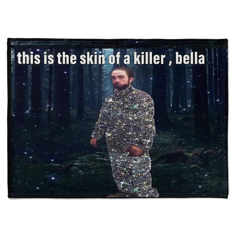 

Aertemisi Robert Pattinson Tracksuit Funny Meme Pet Blanket for Small Medium Large Dog Cat Puppy Kitten Couch Sofa Bed