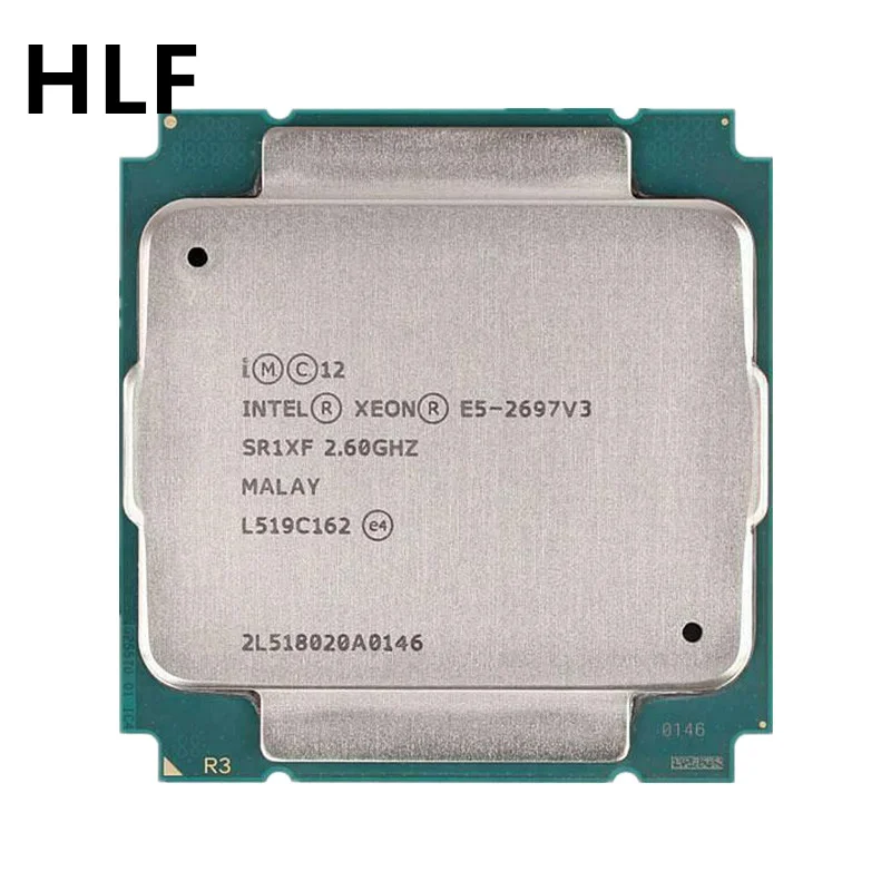 Procesador Intel Xeon de 2,6 GHz, dispositivo de 145 W, 35 MB, 22 nm, CPU de 14 núcleos y 28 hilos, LGA 2011-3, E5-2697 v3 E5 2697 v3 E5 2697v3