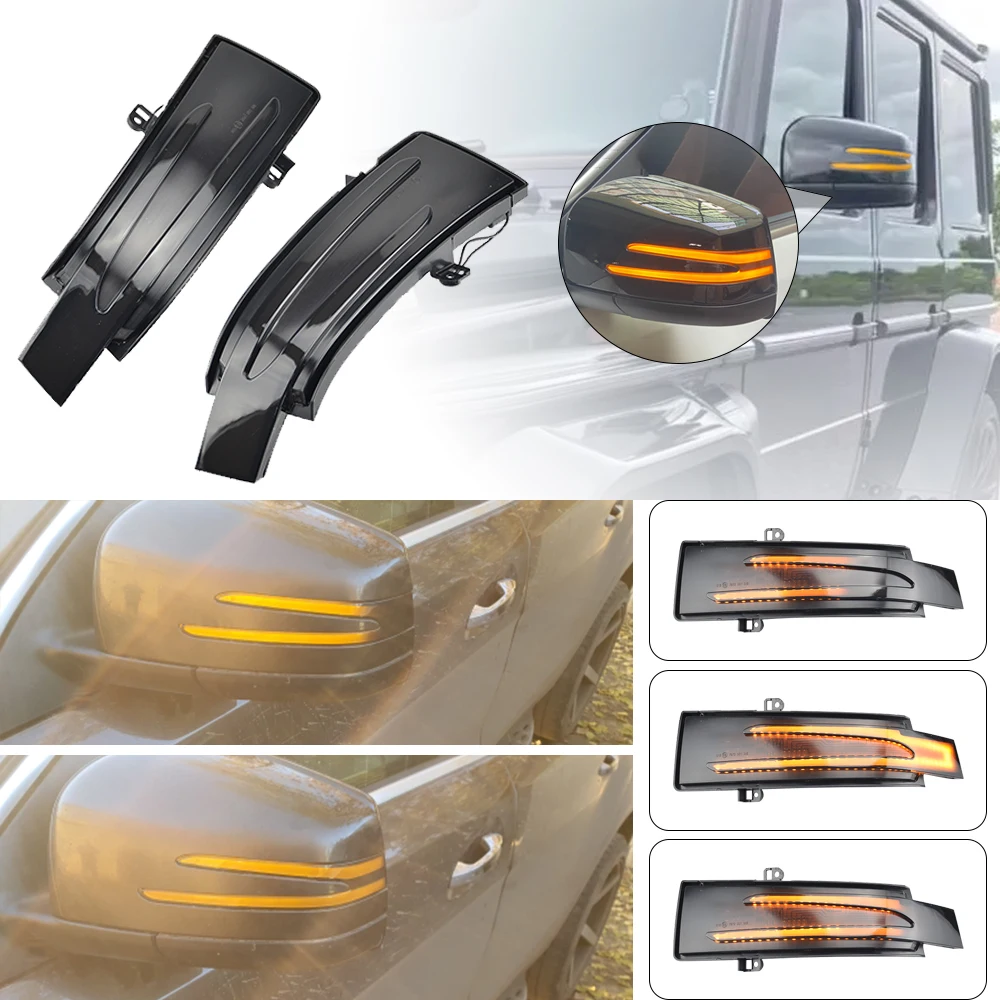 

Dynamic Turn Signal Light LED Mirror Indicator Blinker Sequential Lamp For Mercedes-Benz G R-Class GLS W463 X164 X166 W166 W251