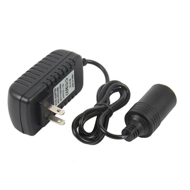 

AC to DC Converter 100V-240V to 12V 2A Power Supply Adapter Cigarette Lighter Socket Transformer for Car Small Devices