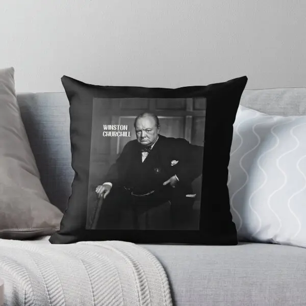 

Winston Churchill Printing Throw Pillow Cover Throw Soft Hotel Decor Waist Home Wedding Bedroom Comfort Pillows not include