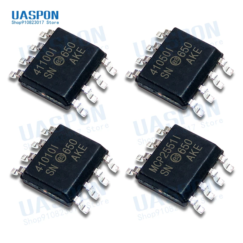 5pcs MCP2551-I/SN SOP-8 MCP2551 MCP2551I MCP41010-I/SN MCP41010 Digital чип потенциометра/SN 41050I MCP41050-I/SN |