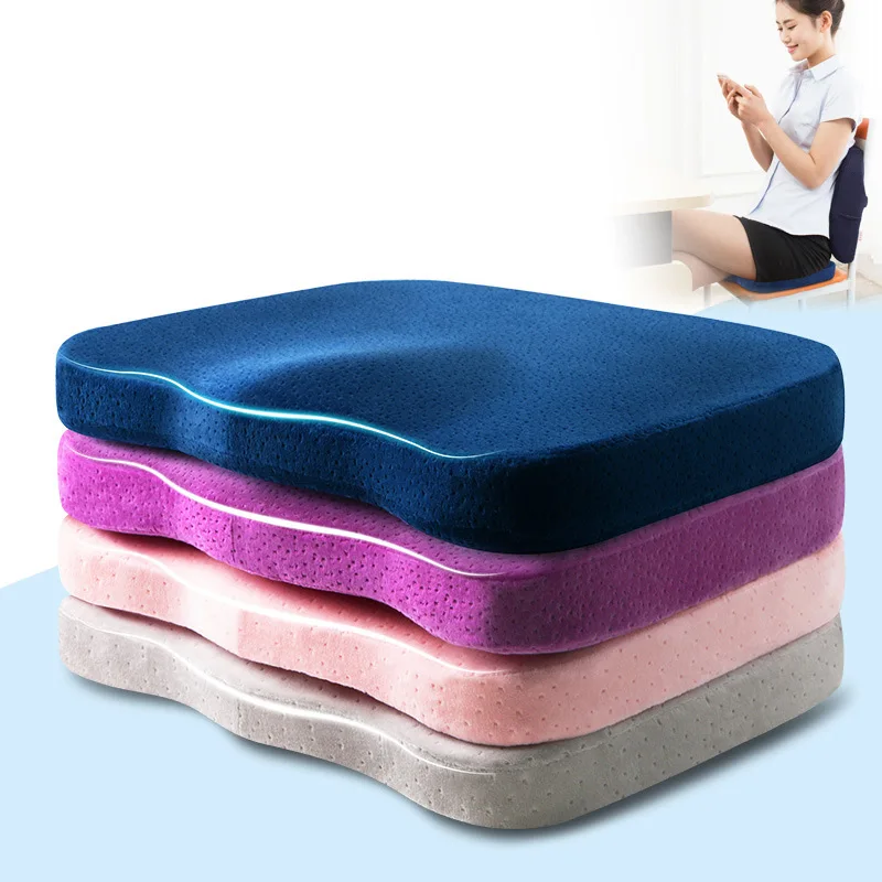 

Hot Memory Foam Seat Mat Coccyx Orthopedic Pillow for Chair Massage Pad Car Office Hip Pillows Tailbone Pain Relief Seat Cushion