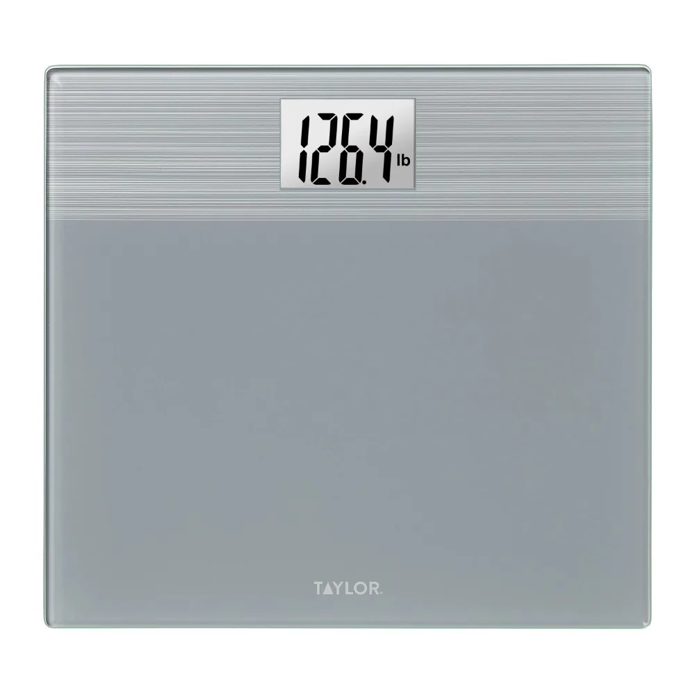 

Taylor 550 LB Capacity Wide Body Glass Digital Bath Scale in Grey