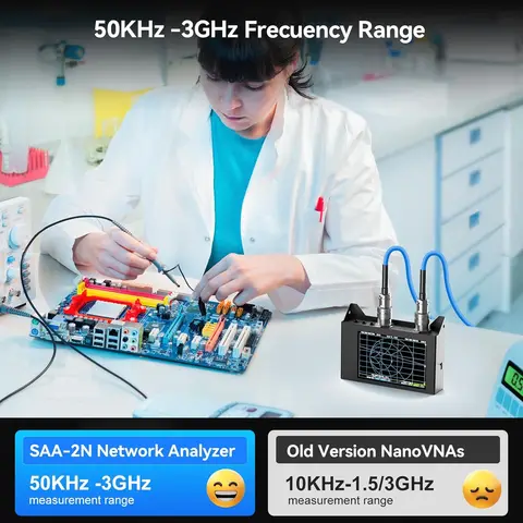 Векторный анализатор сети NanoVna SAA-2N SeeSii 50 кГц-3 ГГц