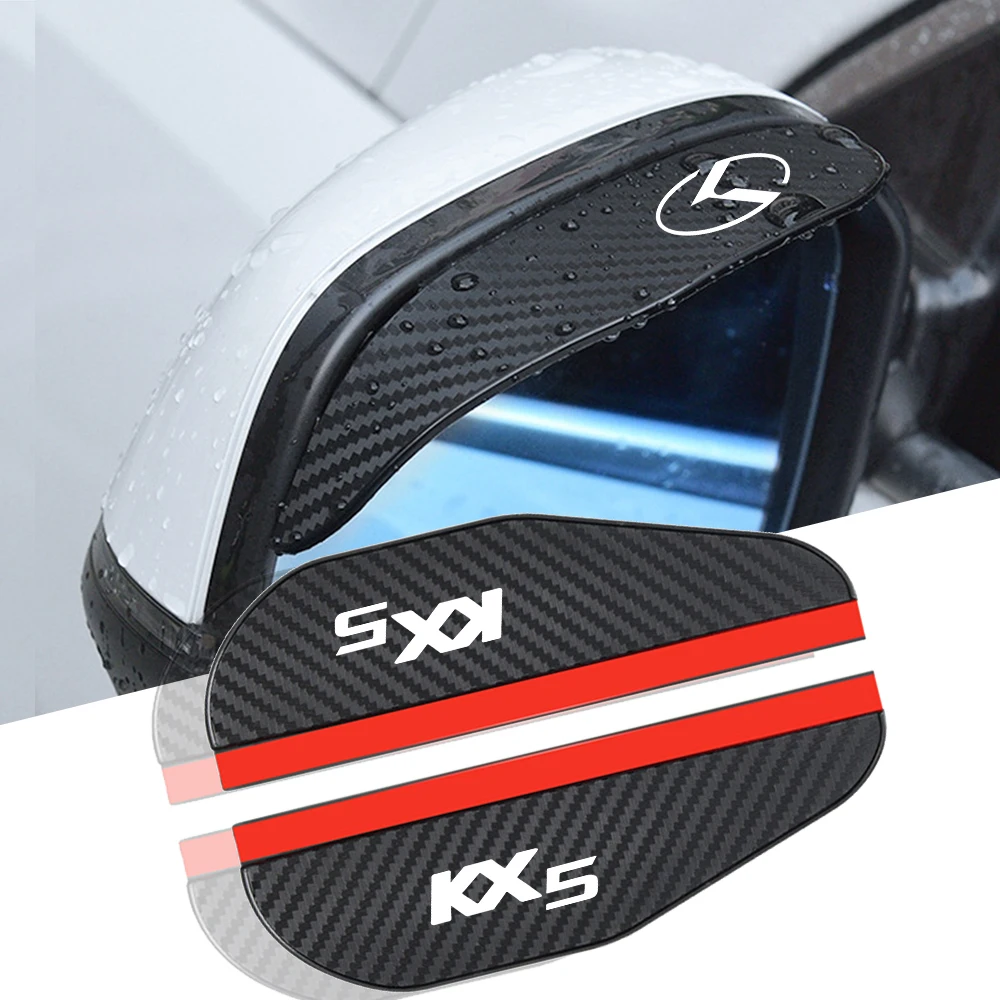 

for kia kx3 kx5 kx7 2pcs car Rearview mirror Carbon fiber Rain car accessories