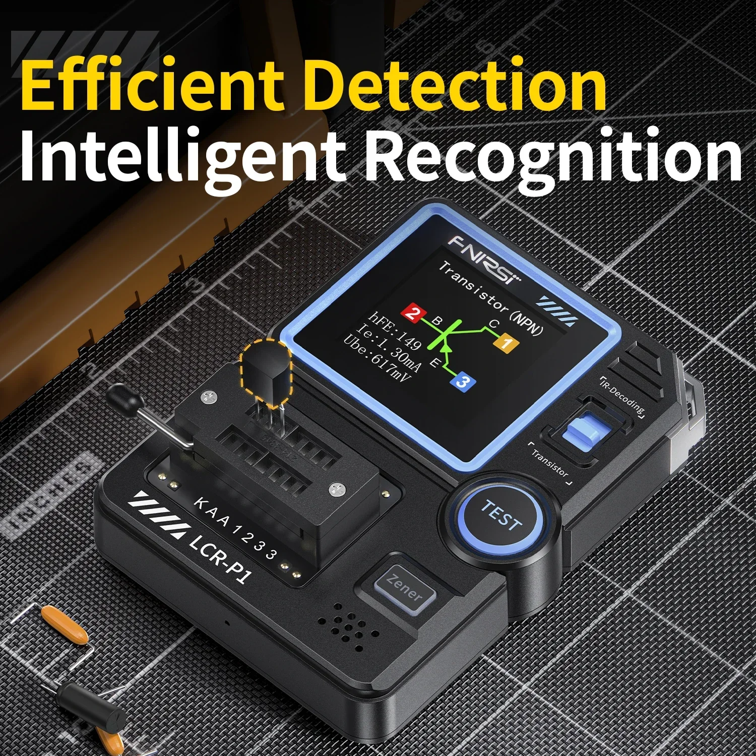 FNIRSI LCR - P1 Multifunctional Tester Transistor Diode Capacitance Resistance ESR Meter in One