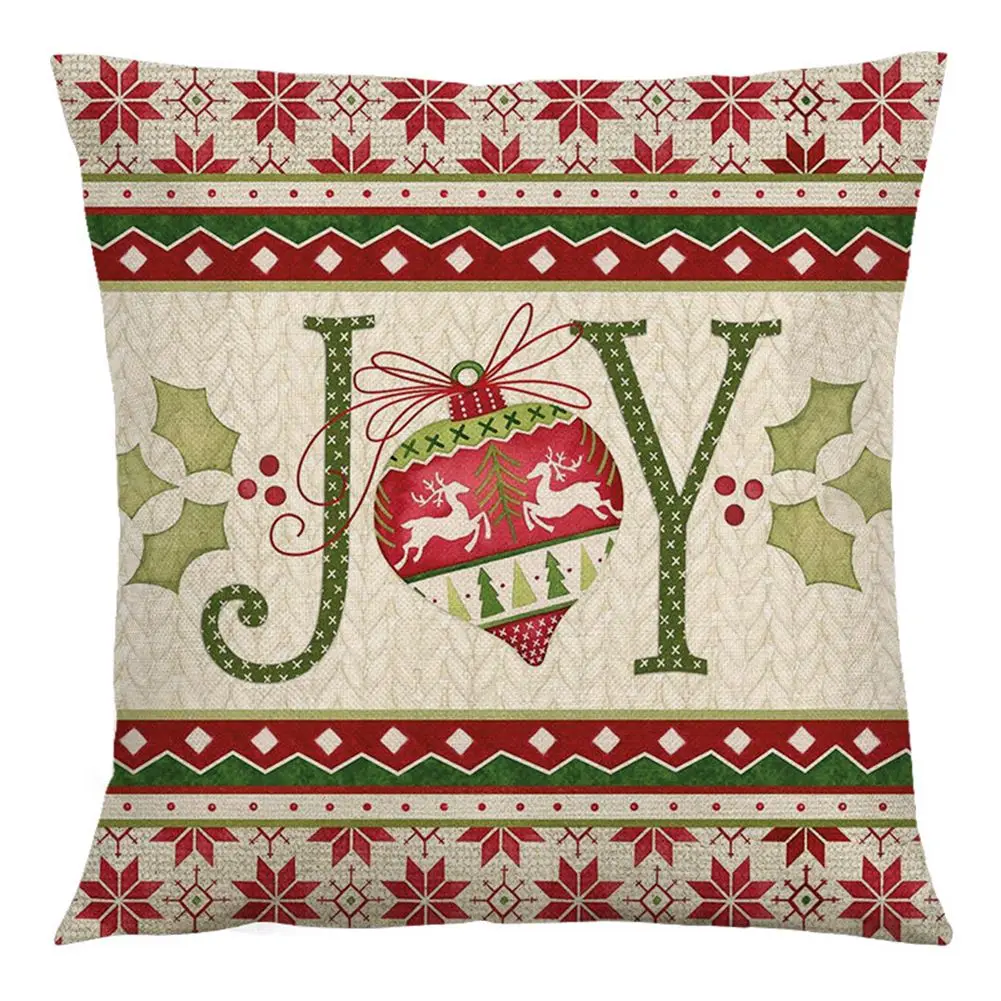 

New Christmas Cushion Cover Merry Christmas Decorations For Home 2023 Xmas Navidad Natal Gifts Cristmas Ornament New Year Noel