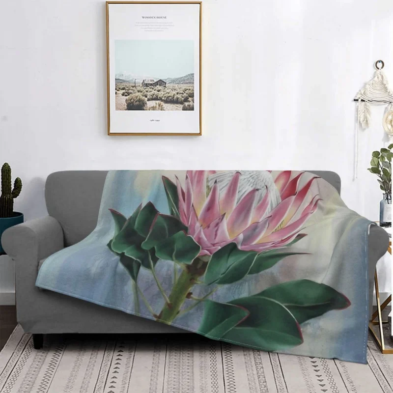 

The King Blanket Fleece All Season Breathable Super m Throw Blankets For bed Plush Thin Quilt