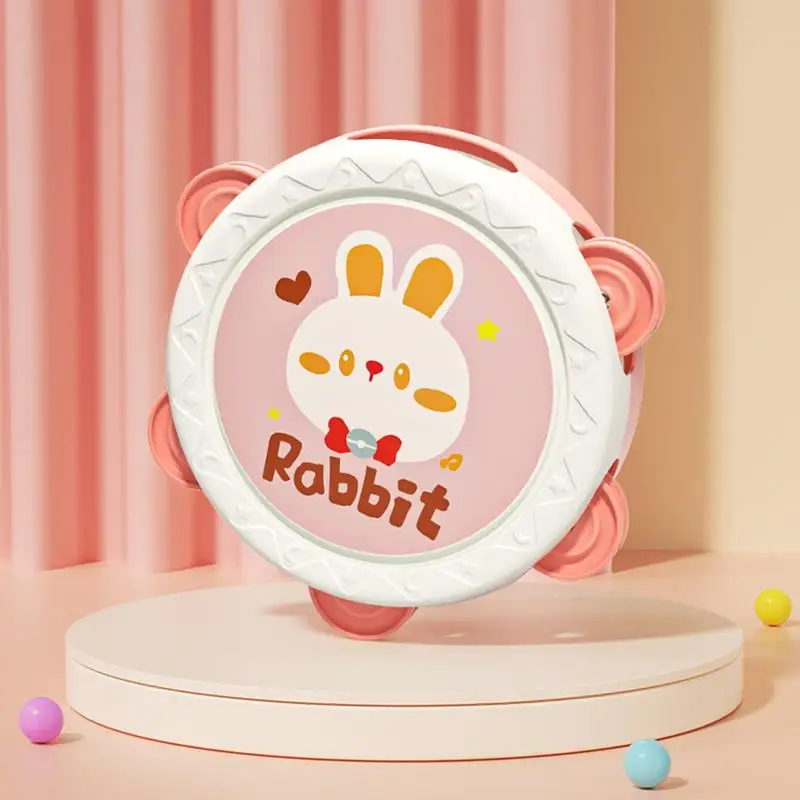 이НА ручной бубен детский очаровательный животный узор хлопающий металлический