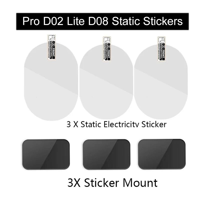 

Для 70mai Dash Cam Lite D02 Lite D08 крепление и статические наклейки подходят для 70mai D02 Lite D08 держатель наклеек 3 шт.