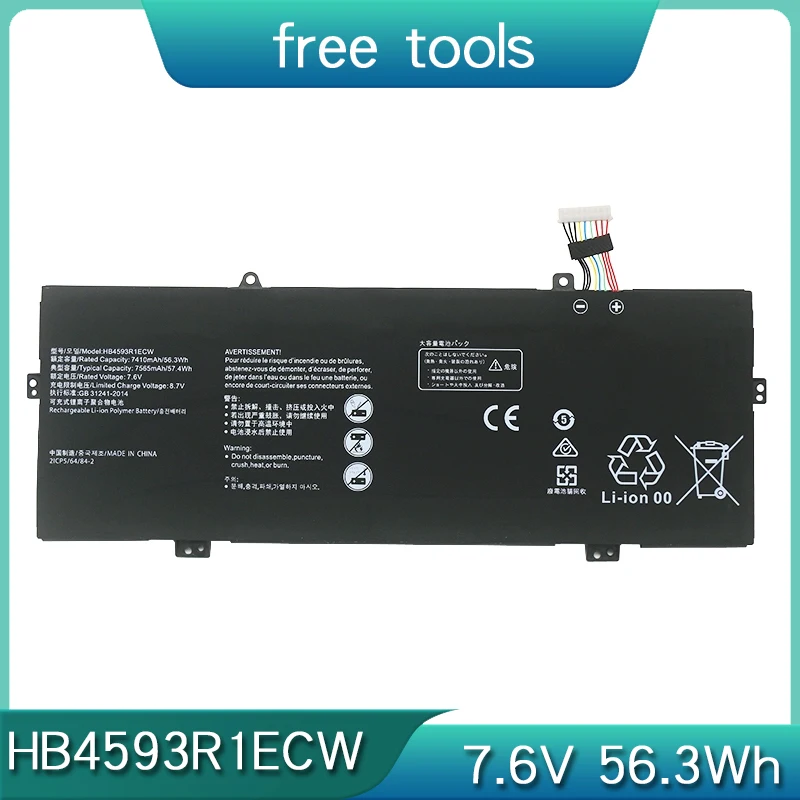 HB4593R1ECW Аккумулятор для ноутбука Huawei MagicBook 2018 2019 KLV-W19L KLV-W29L KLVC-WFH9L KLVC-WFE9L MACH-W19 W29 MACHR-W19