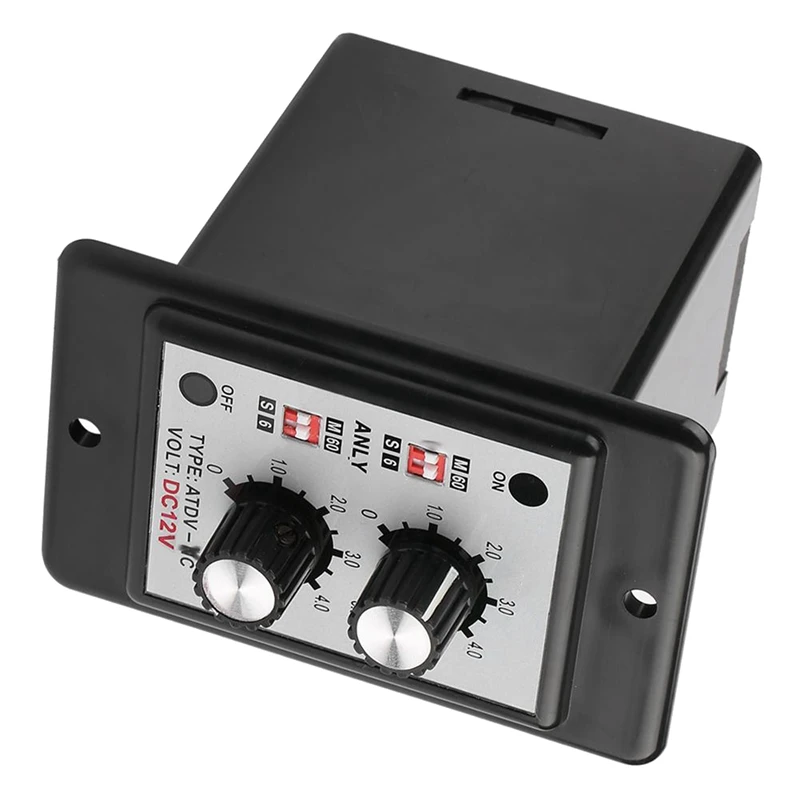 

2X On Off Twin Timer Relay Knob Control Time Switch ATDV-YC 6S-60M Relay Board AC 110/220V Electrical Access(DC 12V)