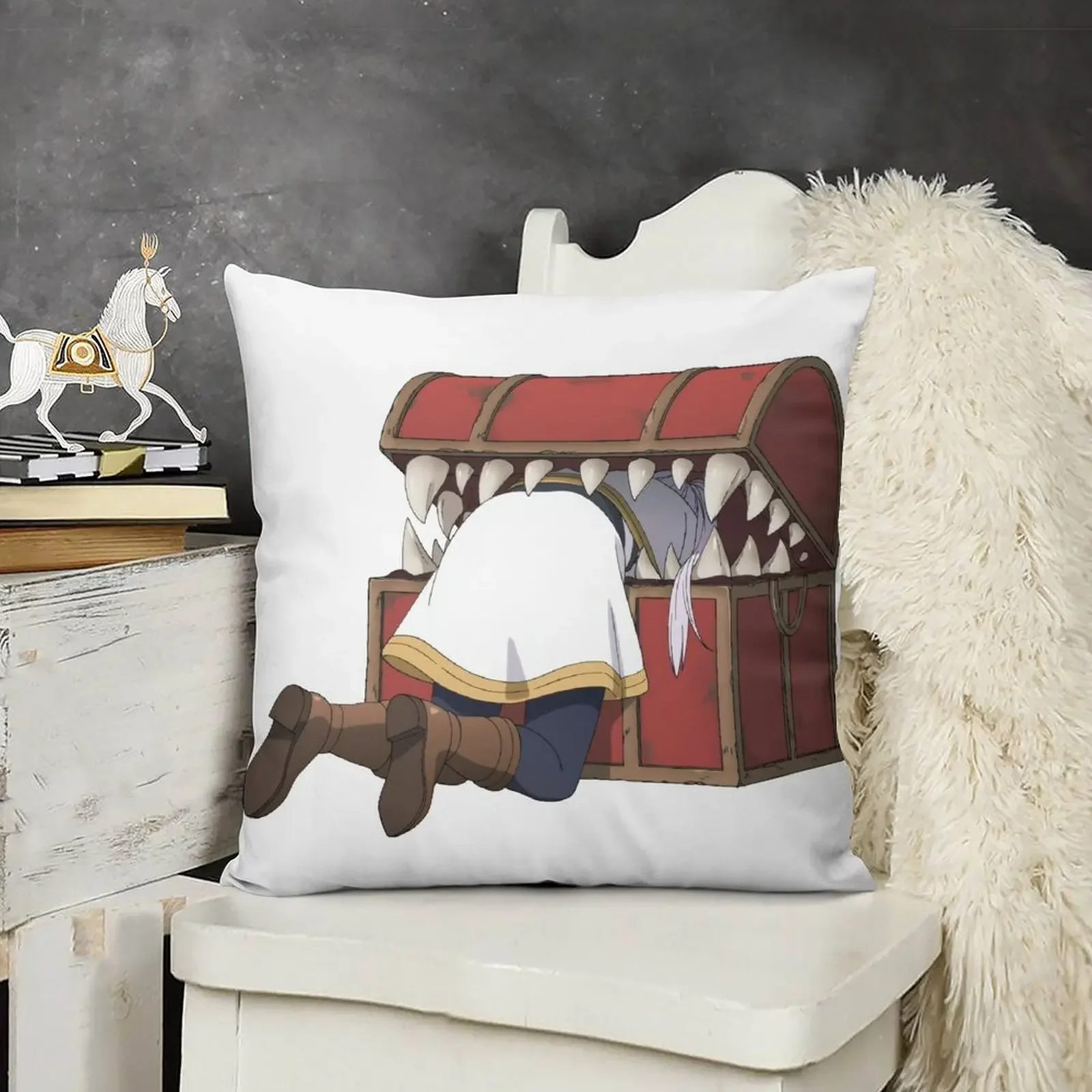 Frieren eaten by Mimic Декоративная подушка Рождественские чехлы Наволочки Чехлы для