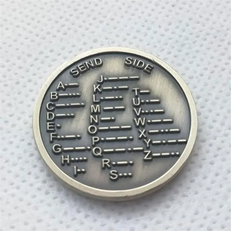 85DC Morse Code Training Coin для радиоэнтузиастов Memoryorative монеты |