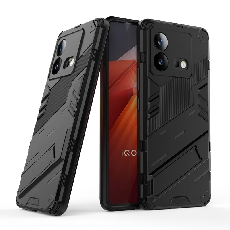 

For Vivo iQOO Neo 8 Case Shockproof Camera Protect Bumper Bracket Stand Holder Armor Back Cover iQOO Neo 8 Phone Case iQOO Neo8