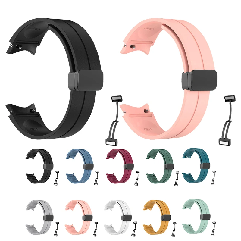 

Ремешок для умных часов, ремешок для умных часов с магнитной металлической пряжкой для Samsung Galaxy Watch 5/5 Pro/4/4, классические аксессуары для часов