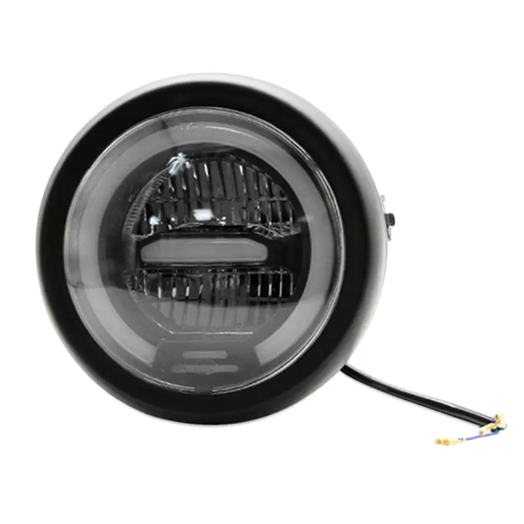 Светодиодная передняя фара мотоцикла для Harley Cafe Racer янтарная лампа